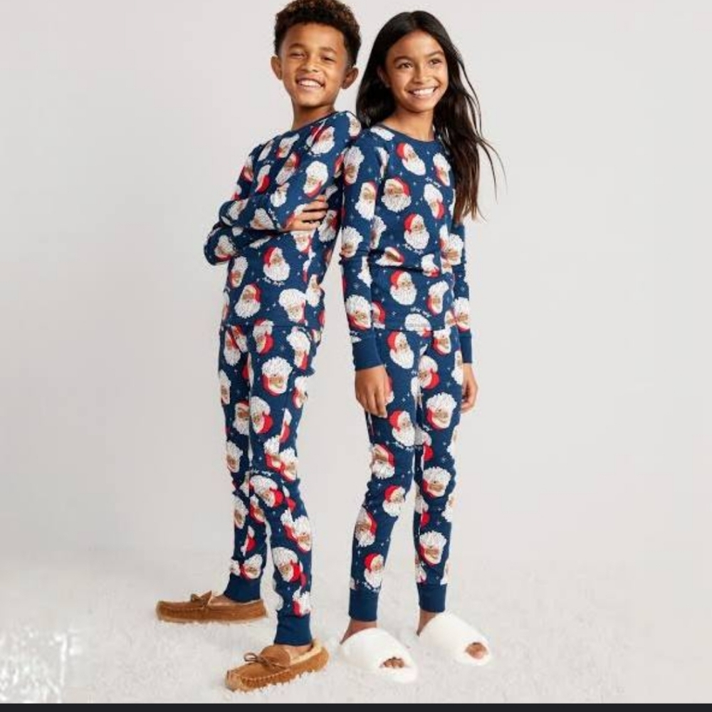 Black santa pjs for children